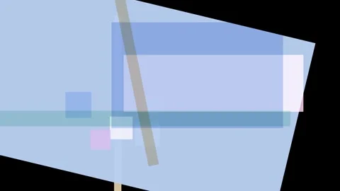 Abstract composition of overlapping translucent geometric shapes in shades .. Stock Footage 335430955