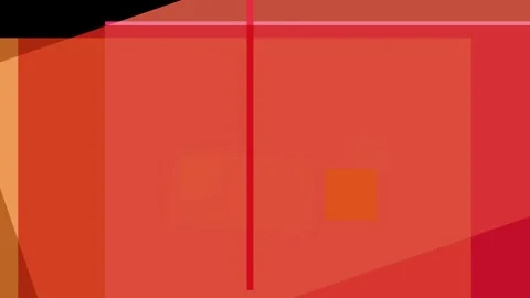 Abstract composition of overlapping translucent orange and red rectangles w.. Stock Footage 335430850