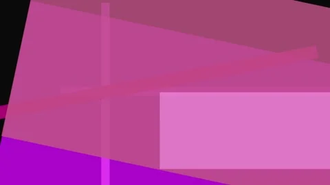 Abstract composition of overlapping translucent pink rectangles and bars on.. Stock Footage 335431045