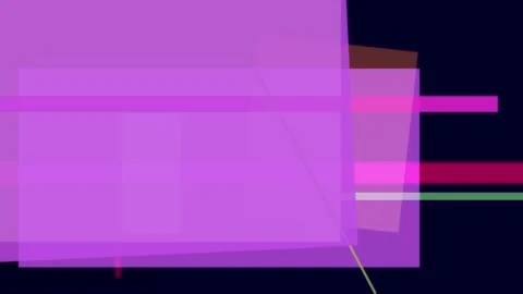 Abstract composition of overlapping translucent purple rectangles and geome.. Stock Footage 335430731
