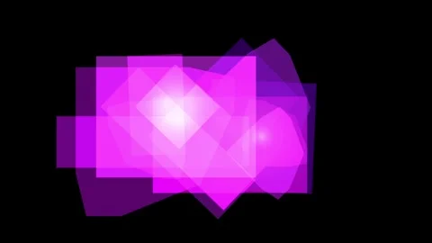 Abstract composition of overlapping translucent purple squares and rectangl.. Stock Footage 335441076
