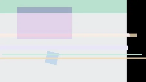 Abstract composition with overlapping translucent rectangles and a tilted s.. Stock Footage 335430923