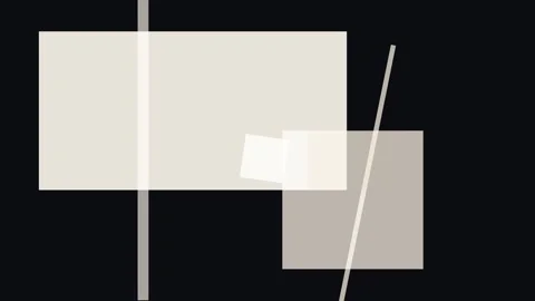 Abstract composition with overlapping translucent rectangles and thin lines.. Stock Footage 335440747