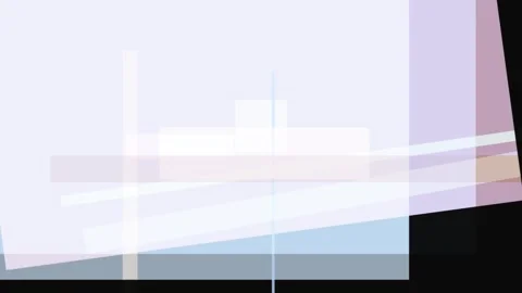 Abstract composition of overlapping translucent rectangles and lines in pas.. Stock Footage 335441383