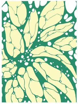 Abstract composition pattern floral theme. Stock Illustration