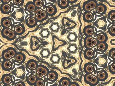 Abstract composition of patterns with the looking glass effect 库存插图