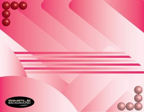 Abstract composition in pink Stock Illustration