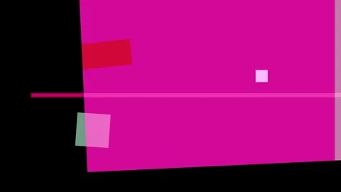 Abstract composition with pink, red, and purple geometric shapes on a black.. Stock Footage 335430636