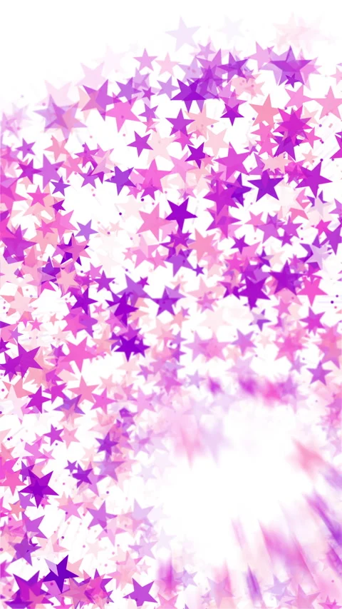 Abstract composition with radiant pink starbursts and soft light trails on white Video stock 317689257