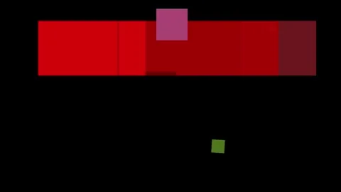 Abstract composition with red, green, and light blue squares on a dark gree.. Stock Footage 335430668
