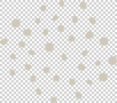 Abstract composition is showing scattered beige dots on transparent background, Stock Illustration