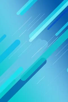 Abstract composition of soft blue and teal curved speed lines and streaks, .. 스톡 일러스트