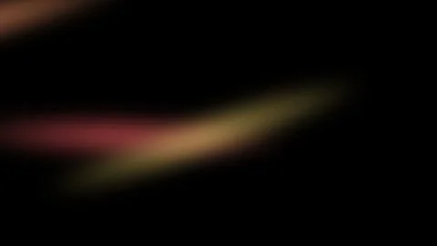 Abstract composition of soft glowing light streaks on a black background Video stock 335117923
