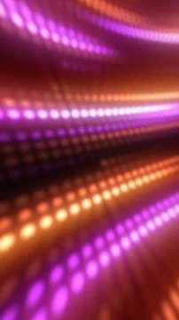 Abstract composition of soft orange and purple glowing light waves creating.. イラスト素材