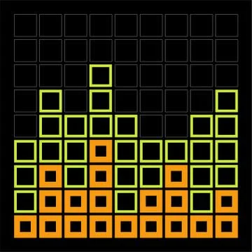 Abstract composition with squares-architectural design element Stock Illustration