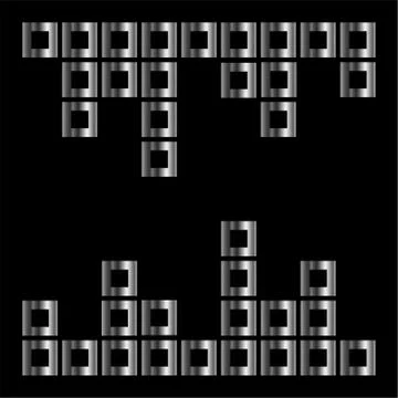 Abstract composition with squares Stock Illustration