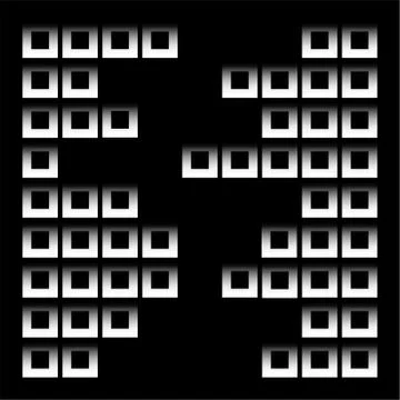 Abstract composition with squares Stock Illustration