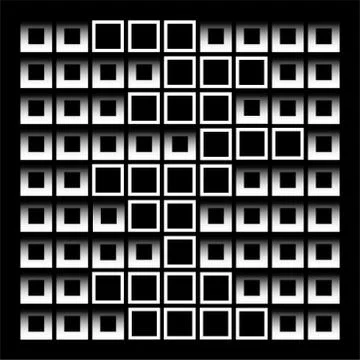 Abstract composition with squares Stock Illustration