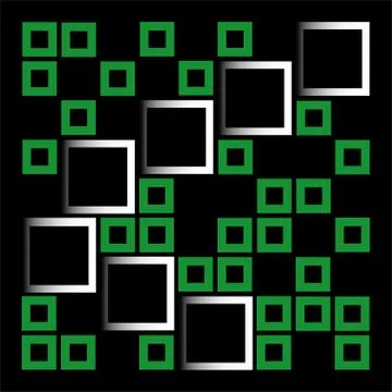 Abstract composition with squares Stock Illustration