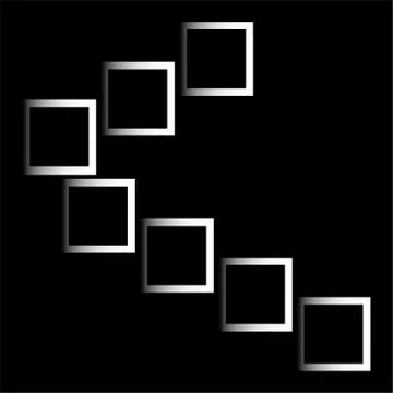 Abstract composition with squares Stock Illustration