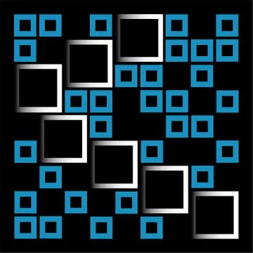 Abstract composition with squares Stock Illustration