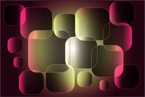 Abstract composition of squares placed on top of each other. EPS 10. Stock Illustration