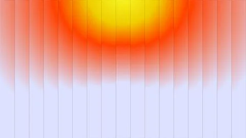 Abstract composition of sunburst gradient in orange yellow and blue Illustrazione stock