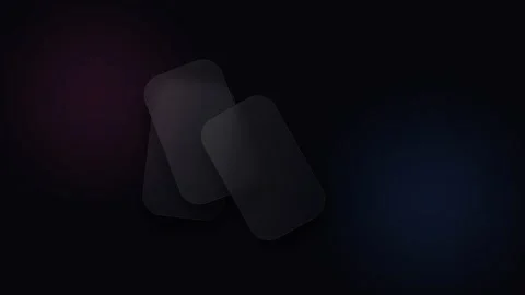 Abstract composition of three dark rectangular shapes on black background Video stock 338310778