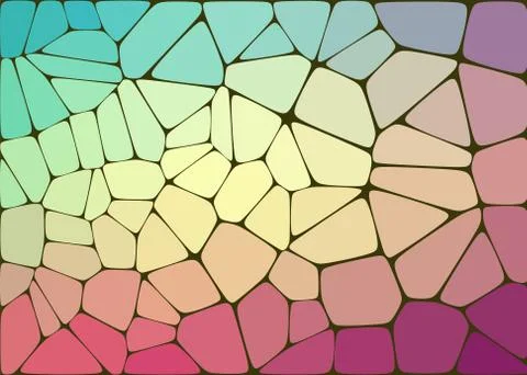 Abstract composition with voronoi geometric shapes Stock Illustration