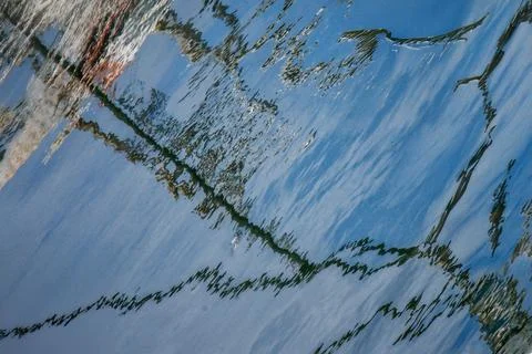 Abstract Composition of Water Reflection Stock Photos