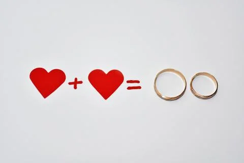 Abstract composition of weddings. Stock Photos