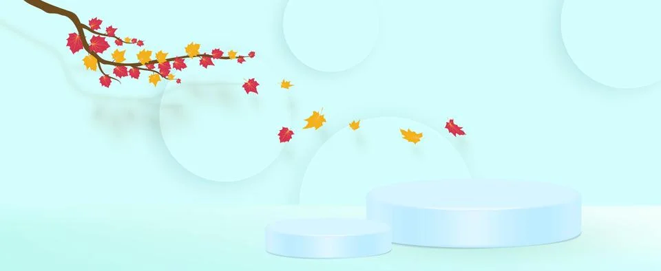 Abstract composition, yellow leaves theme, leaflet background, autumn events Stock Illustration