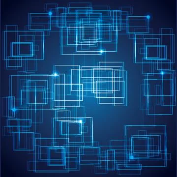 Abstract Computer Blue Background 스톡 일러스트