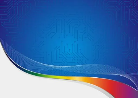 Abstract computer board frame Stock Illustration