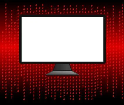 Abstract computer code Stock Illustration