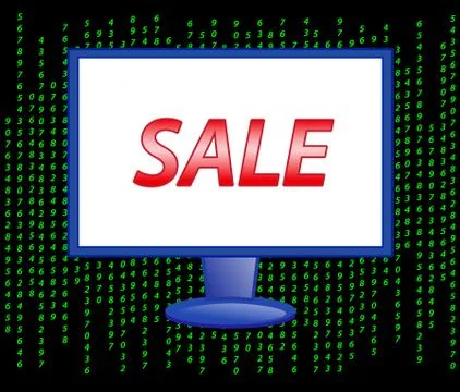 Abstract computer code. Stock Illustration