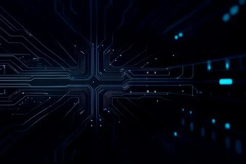 Abstract computer data characters, big data, and internet technology concepts Stock Photos