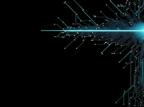 Abstract computer data characters, big data, and internet technology concepts Stock Photos