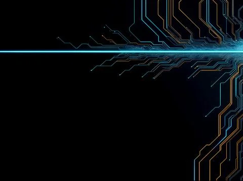 Abstract computer data characters, big data, and internet technology concepts 写真素材