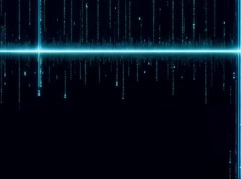 Abstract computer data characters, big data, and internet technology concepts Stock Photos