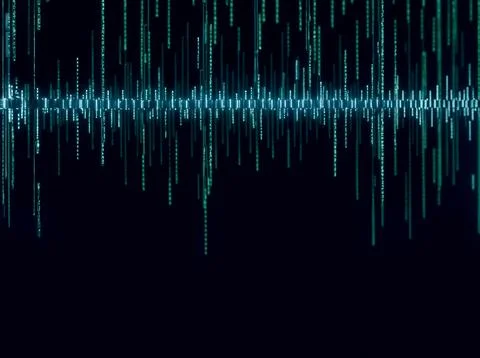 Abstract computer data characters, big data, and internet technology concepts Stock Photos