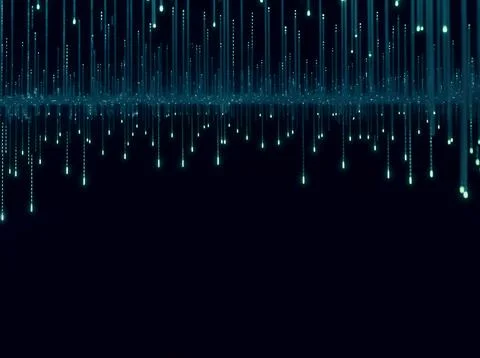 Abstract computer data characters, big data, and internet technology concepts Stock Photos