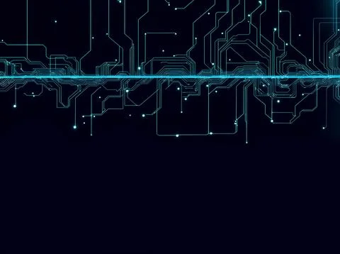 Abstract computer data characters, big data, and internet technology concepts Stock Photos