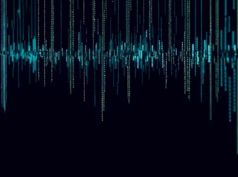 Abstract computer data characters, big data, and internet technology concepts Stock Photos