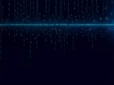 Abstract computer data characters, big data, and internet technology concepts Stock Photos