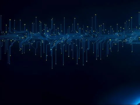 Abstract computer data characters, big data, and internet technology concepts Stock Photos