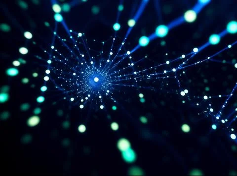 Abstract computer data characters, big data, and internet technology concepts 스톡 사진