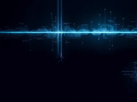 Abstract computer data characters, big data, and internet technology concepts Stock Photos