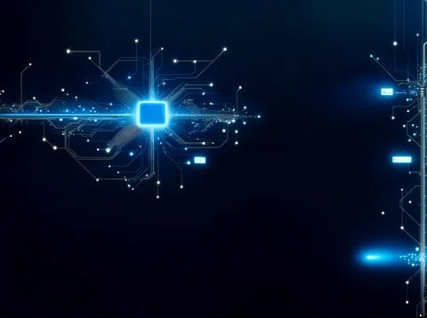 Abstract computer data characters, big data, and internet technology concepts Stock Photos