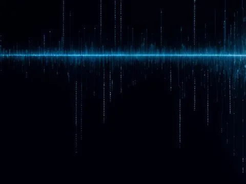 Abstract computer data characters, big data, and internet technology concepts 写真素材